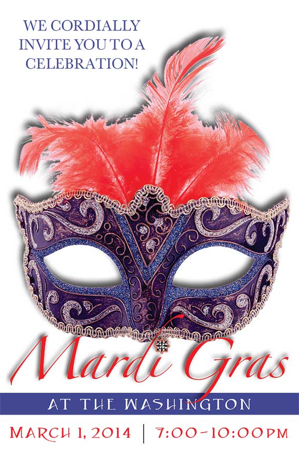 mardi gras invitation